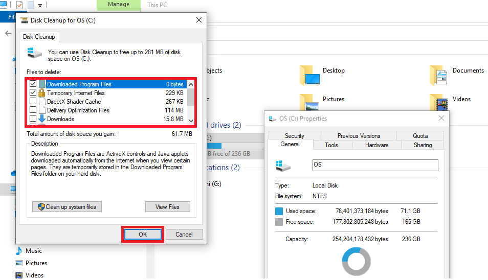 How To Clean Up Hard Drive On Windows - Choosing Files